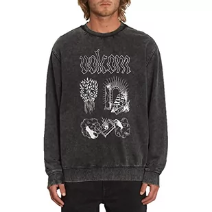 Volcom Męska bluza FA Vaderinox Crew czarna, S, czarny, S - Bluzy męskie - miniaturka - grafika 1