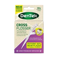 Szczoteczki międzyzębowe - DenTek Cross Flosser, wykałaczki z nicią dentystyczną, 30 sztuk - miniaturka - grafika 1