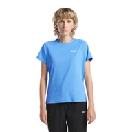 Koszulki i topy damskie - Damska koszulka z krótkim rękawem Jack Wolfskin PRELIGHT SWIFT T W mid blue - XS - miniaturka - grafika 1