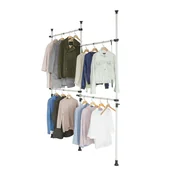 Wieszaki i stojaki - SoBuy Teleskopowy System Szaf na Ubrania Regulowany Wieszak na Ubrania KLS03 - miniaturka - grafika 1