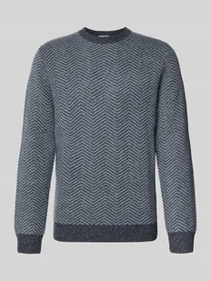 Sweter wełniany z okrągłym dekoltem - Swetry męskie - miniaturka - grafika 1