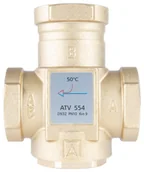 Akcesoria grzewcze - Zawór temperaturowy ATV 554, DN32, Rp1 1/4 ", kvs 9, 50°C - miniaturka - grafika 1