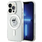 Etui i futerały do telefonów - Karl Lagerfeld Klhmp15Lhfccnot Iphone 15 Pro 6.1" Transparent Hardcase Iml Choupette Magsafe - miniaturka - grafika 1