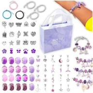 Prace ręczne dla dzieci - Zestaw do robienia bransoletek charms - miniaturka - grafika 1