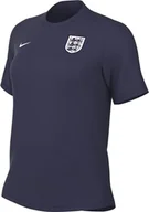 Koszulki i topy damskie - Nike Top England FZ5954-555, damski top z krótkim rękawem, fioletowy atrament/sezam/biały, rozmiar S - miniaturka - grafika 1