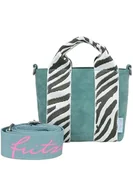 Torebki damskie - Fritzi Bini torba na ramię ze sztucznej skóry, damska torebka crossbody, festiwal, miasto, wegańska, regulowany pasek 15,5 x 20 x 7 cm – czarna, zielona, różowa, beżowa, żółta, petrol zebralini, jeden - miniaturka - grafika 1