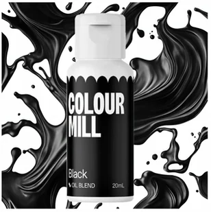 BARWNIK OLEJOWY DO MAS TŁUSTYCH KREMÓW CZEKOLADY CZARNY colour mill 20ml - Dodatki do ciast w proszku - miniaturka - grafika 1
