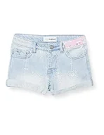 Spodenki damskie - Desigual Szorty dziewczęce Denim_Onyx, niebieski, 3-4 Lata - miniaturka - grafika 1