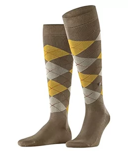 Burlington Mężczyźni Podkolanówki Manchester M KH Organiczna Bawełna długie z wzorem 1 Para, Brązowy (Camel Hair 5063), 40-46 - Skarpetki męskie - miniaturka - grafika 1