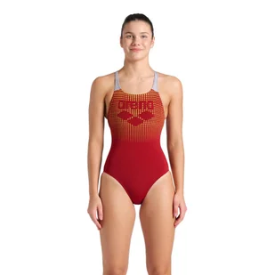 Strój Kąpielowy damski Arena Foggy Dots Swimsuit Swim Pro Back - Stroje kąpielowe - miniaturka - grafika 1