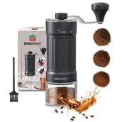 Młynki do kawy - RĘCZNY MŁYNEK DO KAWY Z REGULACJĄ KINGHOFF KH-2002 - miniaturka - grafika 1