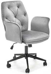 Fotel biurowy, krzesło biurowe Halmar Wygodny fotel do biurka TULIP - szary - Fotele i krzesła biurowe - miniaturka - grafika 1