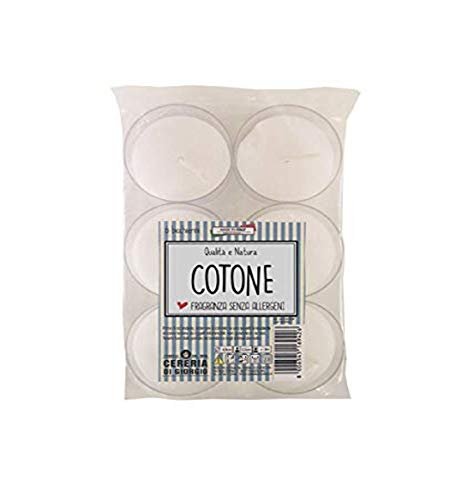 Cereria di Giorgio Bawełniana świeca zapachowa w kieliszku - 6 sztuk - Bez alergenów