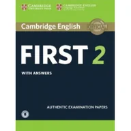 Książki do nauki języka angielskiego - Cambridge University Press Cambridge English First 2. Student's Book with Answers + Audio - miniaturka - grafika 1