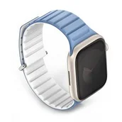 Akcesoria do smartwatchy - Pasek wymienny Uniq Revix Evo Reversible Magnetic na Apple Watch 38/40/41mm (UNIQ-41MM-REVEPBLUWHT) Biały/Niebieski - miniaturka - grafika 1