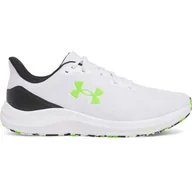 Buty sportowe męskie - Męskie buty do biegania Under Armour UA Charged Pursuit 4 - białe - miniaturka - grafika 1