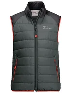 Kurtki i płaszcze dla chłopców - Jack Wolfskin ZENON VEST K, Slate Green, 152 - miniaturka - grafika 1