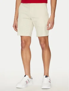Tommy Hilfiger Szorty materiałowe Brooklyn MW0MW23563 Beżowy Regular Fit - Spodenki męskie - miniaturka - grafika 1