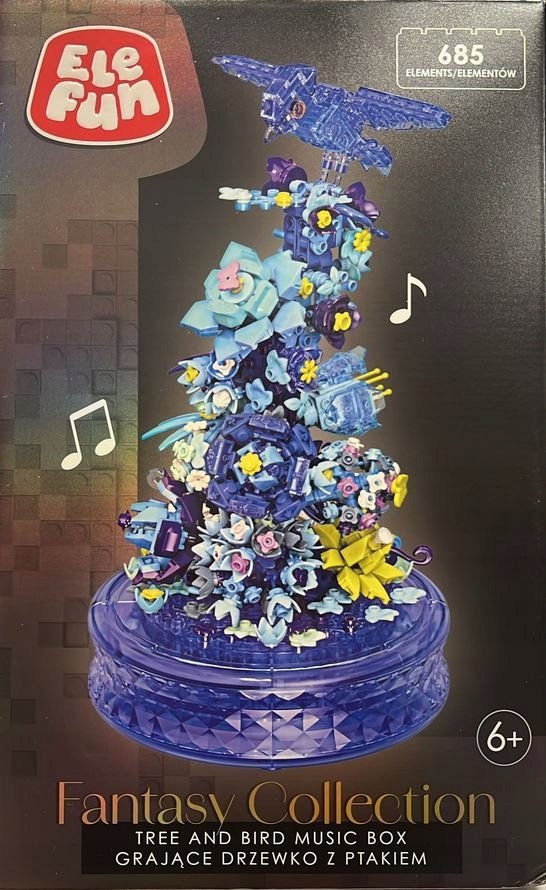 ELEFUN Fantasy Collection klocki GRAJĄCE DRZEWKO z PTAKIEM 685 elementów