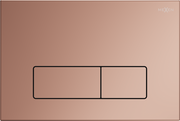 Przyciski spłukujące - Mexen Fenix 13 przycisk spłukujący Slim, różowe złoto - 601305 - miniaturka - grafika 1