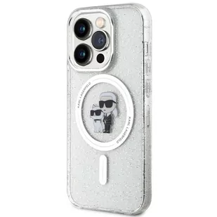 Karl Lagerfeld KLHMP14LHGKCNOT iPhone 14 Pro 6.1" transparent hardcase Karl&Choupette Glitter MagSafe - Etui i futerały do telefonów - miniaturka - grafika 2