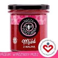 Miód - Miód z maliną Nasza Pszczelarnia 420g - miniaturka - grafika 1