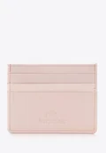 Etui na klucze - Etui na karty kredytowe skórzane klasyczne jasny róż - miniaturka - grafika 1