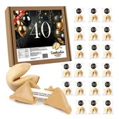 Przekąski dla dzieci - Zestaw Ciasteczka Z Wróżbą Na 40 Urodziny 20 szt. - miniaturka - grafika 1