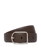 Paski - Calvin Klein Pasek Męski Round Buckle 35Mm LV04D7024G Brązowy - miniaturka - grafika 1