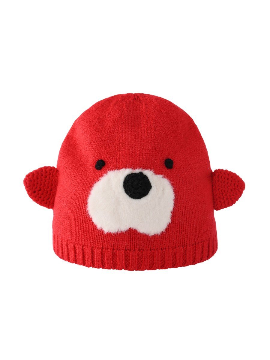 Dziecięca czapka z uszami czerwona Be Snazzy r.48/54