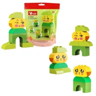 Klocki - Klocki edukacyjne DUBIE 095-6A – Moje Pierwsze Emocje Chłopiec 4w1, 6 elementów - miniaturka - grafika 1