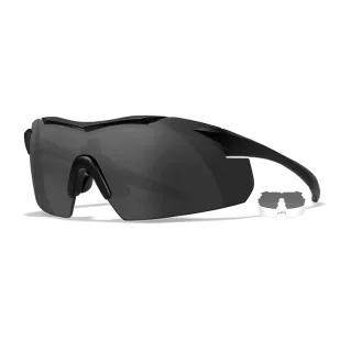 Okulary Taktyczne Wiley X Vapor 2.5 3501 Set 2in1 Grey/Clear, Matte Black Frame - Ochrona oczu i twarzy - miniaturka - grafika 1