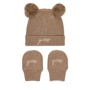 Zestaw Czapka i Rękawiczki Guess H5BW13 Z1070 Beżowy - Czapki dla dzieci - miniaturka - grafika 1