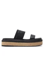 Klapki i japonki damskie - Calvin Klein Klapki Wedge Slide He HW0HW01966 Czarny - miniaturka - grafika 1