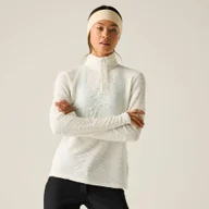 Bluzy sportowe damskie - Dare 2b Bluza damska z suwakiem 1/4 Glamourize III Beżowy, Rozmiar: 46 - miniaturka - grafika 1