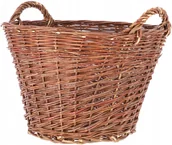 Akcesoria kominkowe - Kosz Drewno Doniczka Wiklina Kwiaty 50 Cm Osłonka - miniaturka - grafika 1