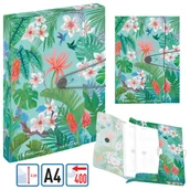 Teczki i skoroszyty - Herlitz Teczka A4 PP z gumką Ladylike Jungle 4cm - miniaturka - grafika 1