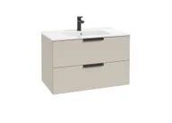 Szafki łazienkowe - Szafka łazienkowa pod umywalkę Defra Faro 80 cm szary kaszmir mat 001-D-08029 - miniaturka - grafika 1