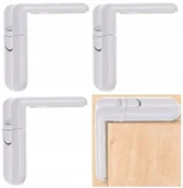 Zabezpieczenia dla dzieci - Zabezpieczenia Blokada do Szuflad Szafek Kąt 4 szt - miniaturka - grafika 1