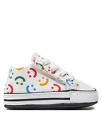 Buty dla chłopców - Converse Tenisówki Chuck Taylor All Star Cribster Easy On Doodles A06353C Biały - miniaturka - grafika 1