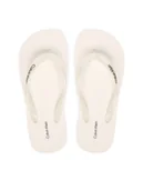 Klapki i japonki damskie - Calvin Klein Japonki Arwa - Metallic Pearlised Flip Flops HW0HW02956 Biały - miniaturka - grafika 1