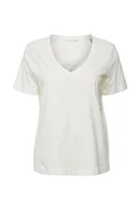 Koszulki i topy damskie - ESPRIT T-shirt damski, 110/Off White, M - miniaturka - grafika 1