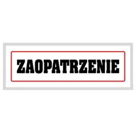 Tablice BHP - Tablica laminowana A4/2 zaopatrzenie - miniaturka - grafika 1