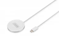 Ładowarki do telefonów - Ładowarka bezprzewodowa indukcyjna 15W MagSafe 1m USB-C Biała - miniaturka - grafika 1