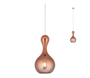 Redo 01-2257 - Żyrandol na lince LOB 1xE27/42W/230V śr. 18 cm miedź - Lampy sufitowe - miniaturka - grafika 1