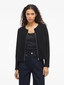 Swetry damskie - Vila Kardigan "Garden" w kolorze czarnym - miniaturka - grafika 1