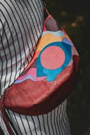Nerki - Torba damska z korka z naszywanym wzorem BANAMANA - miniaturka - grafika 1
