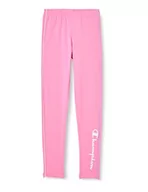 Legginsy - Champion Legginsy z regularnym logo dla dziewczynek i dziewcząt Legacy C, Gorący róż, 13-14 lat - miniaturka - grafika 1