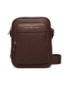 Nerki - Tommy Hilfiger Saszetka Th Flag Monogram Mini Reporter AM0AM14138 Brązowy - miniaturka - grafika 1