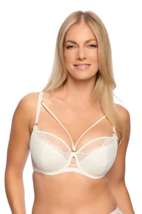Biustonosz z koronką Semi-Soft Laila 1280 półusztywniany ecru 80D - Biustonosze Biustonosz z koronką Semi-Soft Laila 1280 półusztywniany ecru 80D - Biustonosze - miniaturka - grafika 1